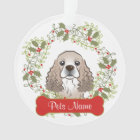 Cocker Spaniel Customizable Ornament