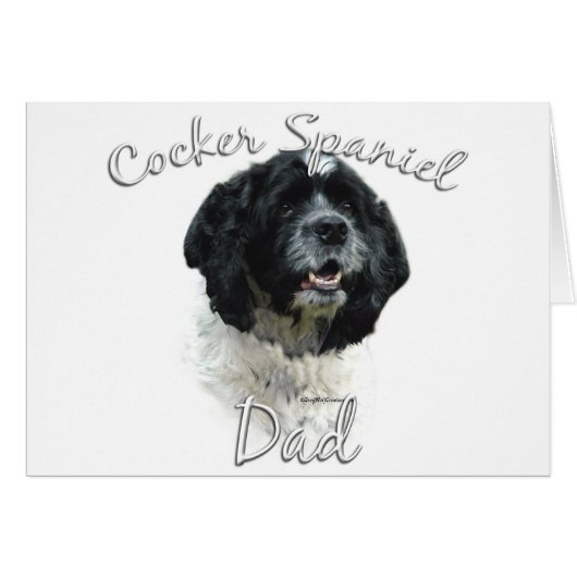 Cocker Spaniel Dad 2 Cards (Front Horizontal)