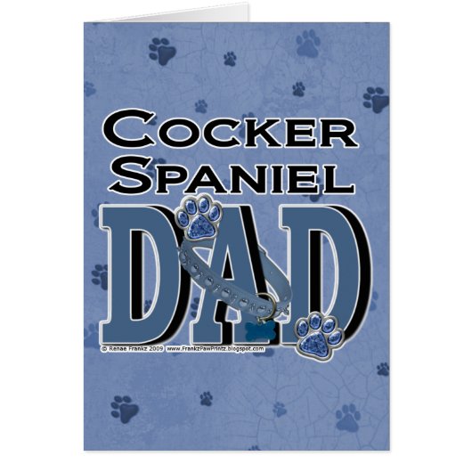 Cocker Spaniel DAD Cards (Front)