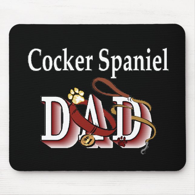 Cocker Spaniel DAD Gifts Mouse Pad (Front)