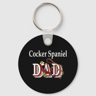 cocker spaniel dad Keychain