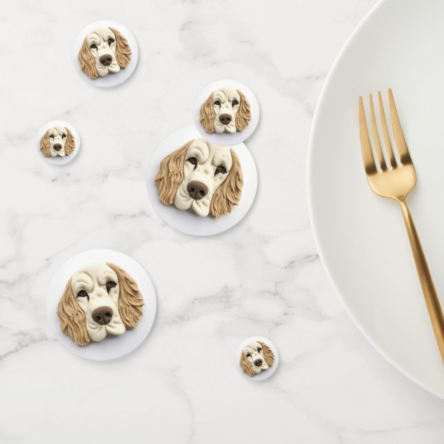 Cocker Spaniel Dog 3D Inspired  Confetti (Group)