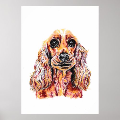 Cocker Spaniel Dog Art Print