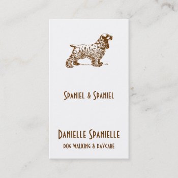 Cocker Spaniel Dog Business Card by TerryBain at Zazzle