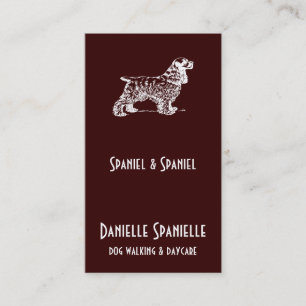 Cocker Spaniel Dog Business Card