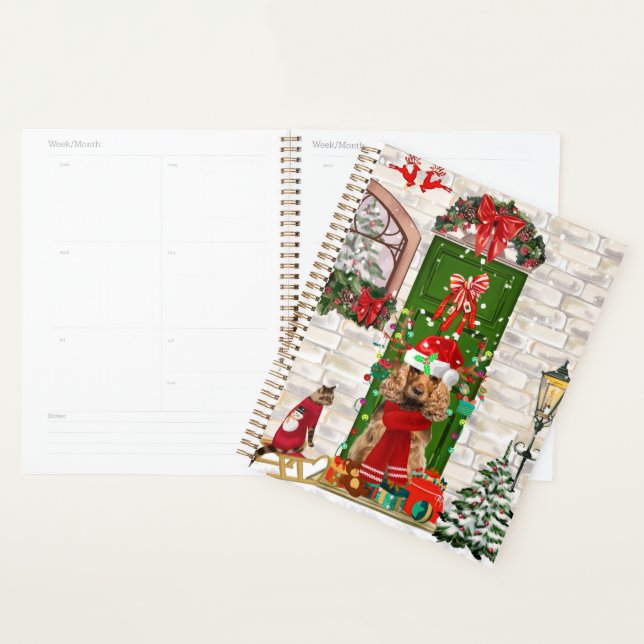 Cocker Spaniel Dog Christmas Gift Bag Planner (Display)