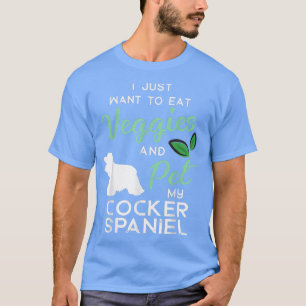 Cocker Spaniel Dog Cigar lover owner Xmas Birthday T-Shirt