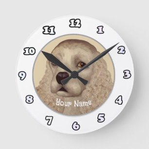 Cocker Spaniel Dog clock