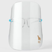 Cocker Spaniel Dog Illustration Personalized Face Shield (Front)