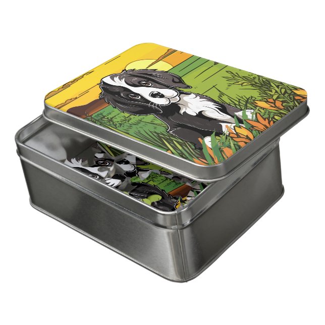 Cocker Spaniel dog Jigsaw Puzzle (Lid Open)