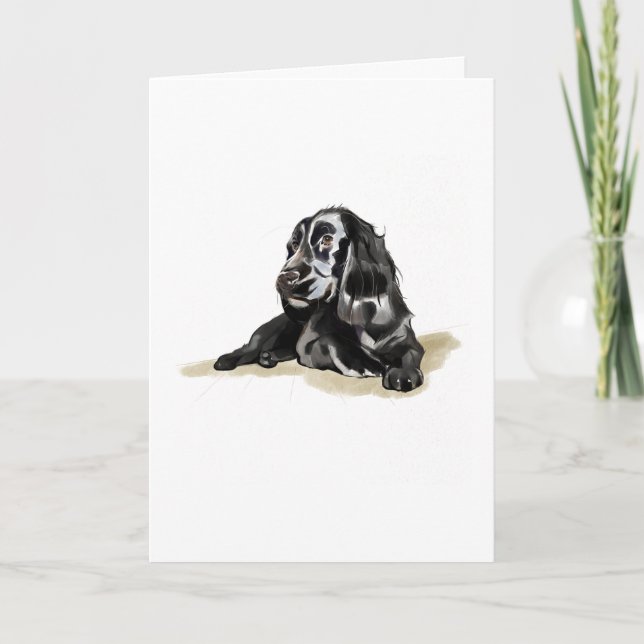 Cocker Spaniel Dog Lover Card Gift, Greeting Card (Front)