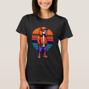 Cocker Spaniel Dog Modern Urban Style Sunset Retro T-Shirt