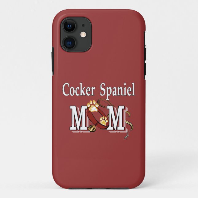 Cocker Spaniel Dog Mom Case-Mate iPhone Case (Back)