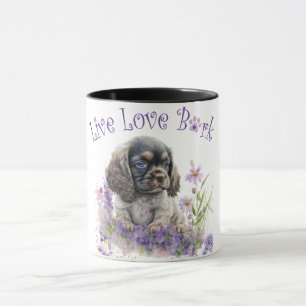 Cocker Spaniel Dog Mom Floral Mug