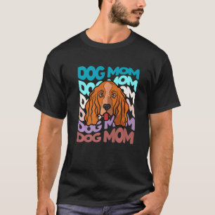 Cocker Spaniel Dog Mom Retro Vintage Dog Mama T-Shirt