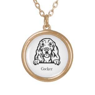 Cocker Spaniel dog necklace