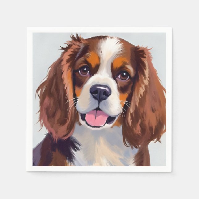 Cocker Spaniel | Dog Painting Pet Napkins (Front)