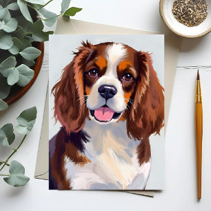 Cocker Spaniel Dog Painting Postcard