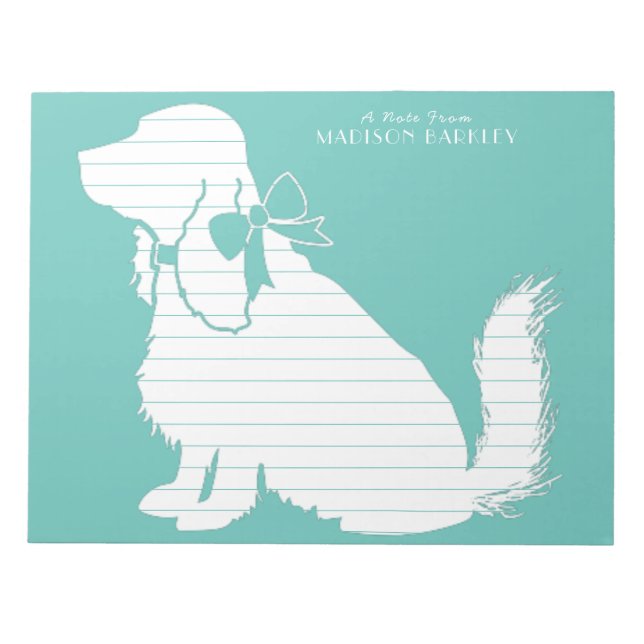 Cocker Spaniel Dog Puppy Notepad (Front)