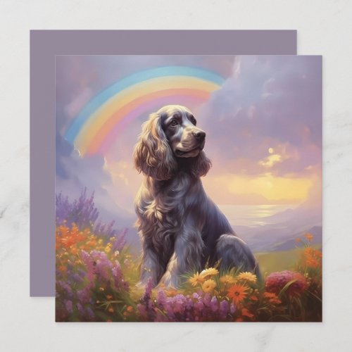 Cocker Spaniel Dog Rainbow Bridge Custom Name