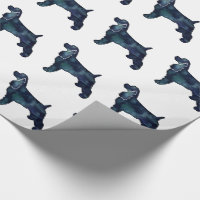 Cocker Spaniel Dog Silhouette Black Watercolor