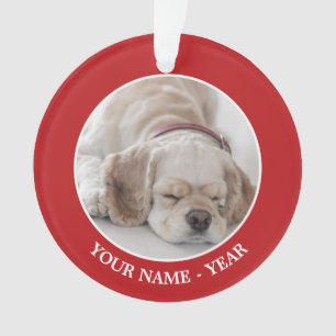 Cocker spaniel dog sleeping ornament