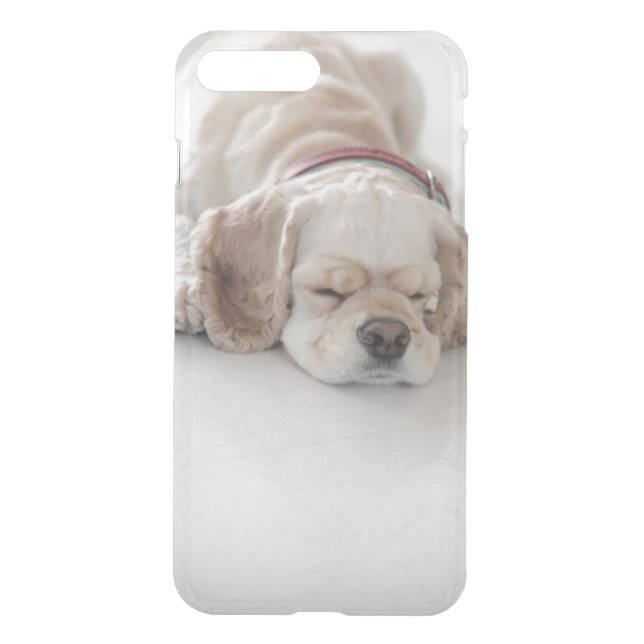Cocker spaniel dog sleeping uncommon iPhone case (Back)
