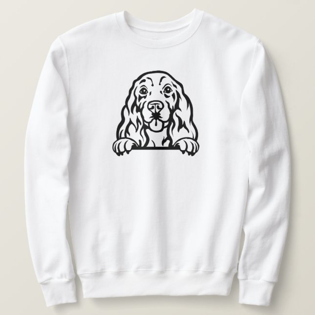 Cocker Spaniel dog Sweatshirt (Design Front)