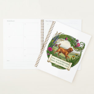 Cocker Spaniel Dog Walker Trainer Undated Diary Planner