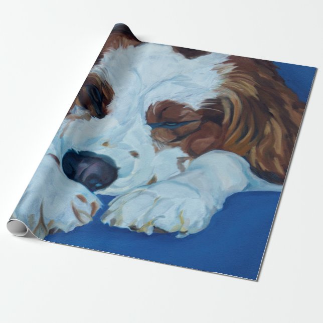 Cocker Spaniel Dog Wrapping Paper (Unrolled)