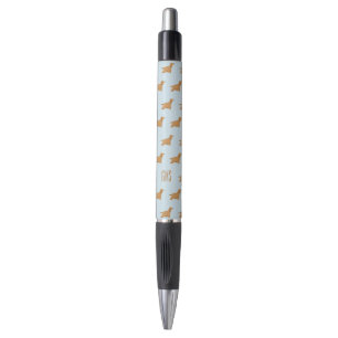 Cocker Spaniel Dogs Pattern Monogrammed Pen