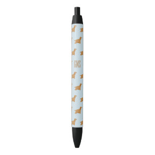Cocker Spaniel Dogs Pattern Monogrammed Pen