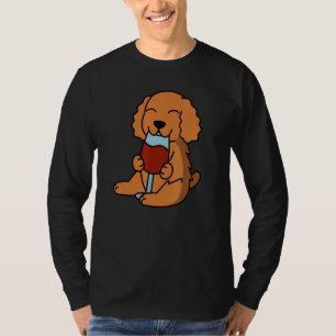 Cocker Spaniel Drinking Wine Dog T-Shirt