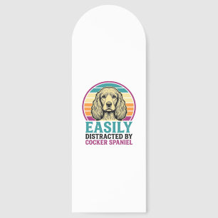 Cocker Spaniel Easily Distracted Vintage Dog Shirt Bookmarks