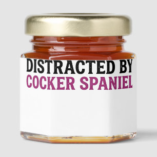 Cocker Spaniel Easily Distracted Vintage Dog Shirt Honey Jar Favors