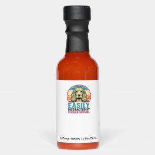 Cocker Spaniel Easily Distracted Vintage Dog Shirt Hot Sauces