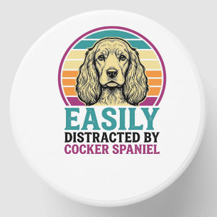 Cocker Spaniel Easily Distracted Vintage Dog Shirt Mini Candle Favors