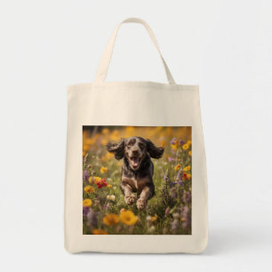 Cocker Spaniel Elegant Grocery Tote Bag