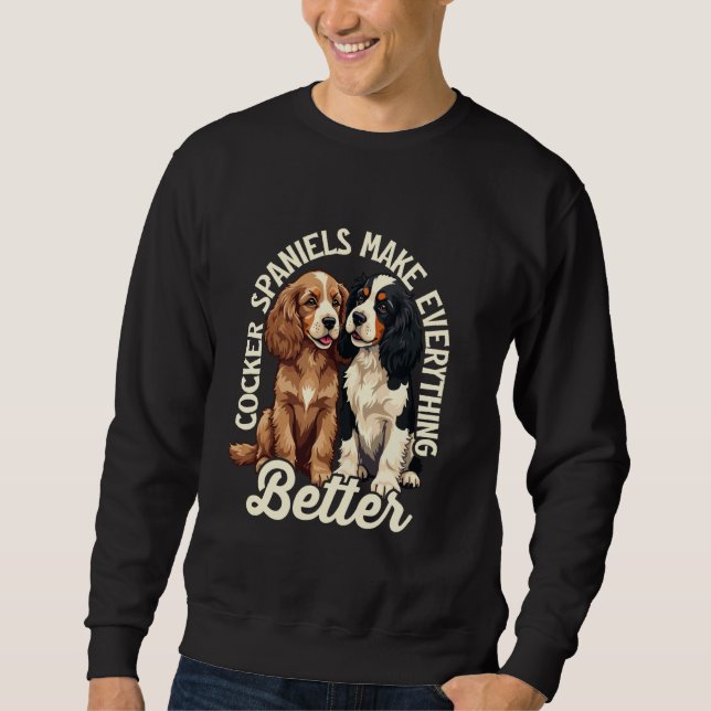 Cocker Spaniel English Cocker Spaniel Dog Lovers M Sweatshirt (Front)