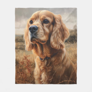 Cocker Spaniel Fleece Blanket
