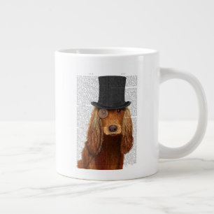 Cocker Spaniel, Formal Hound and Hat Giant Coffee Mug
