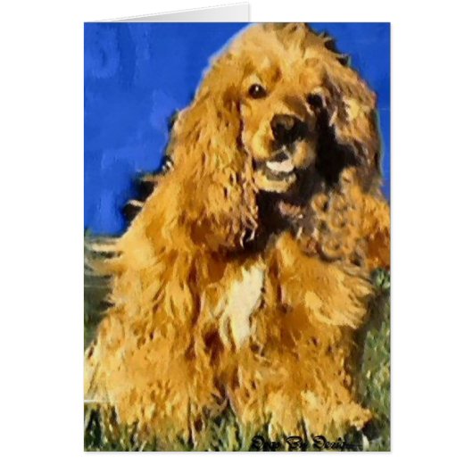 Cocker Spaniel Gifts Cards (Front)