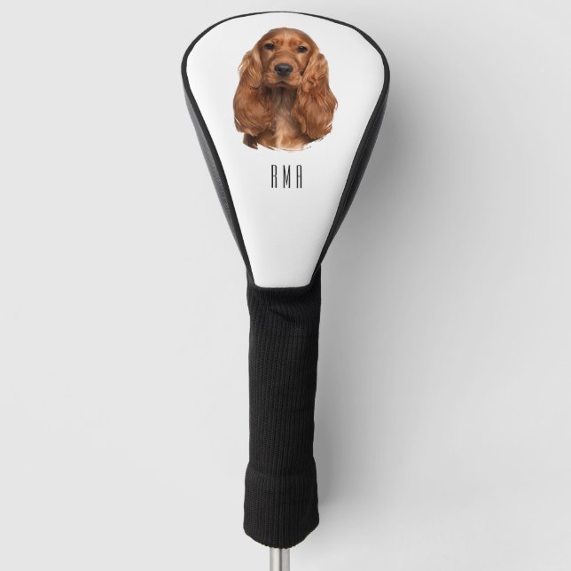 Cocker Spaniel Golf Head Cover (Front)