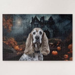 Cocker Spaniel Halloween Scary Jigsaw Puzzle