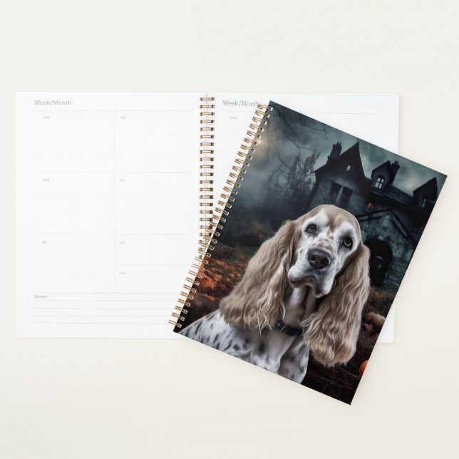 Cocker Spaniel Halloween Scary Planner (Display)