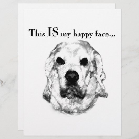 Cocker Spaniel Happy Face (Front/Back)
