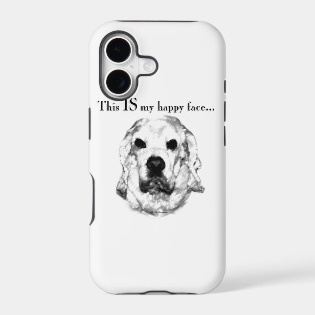 Cocker Spaniel Happy Face Iphone Case (Back)