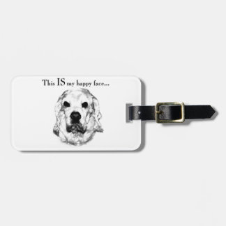 Cocker Spaniel Happy Face Luggage Tag