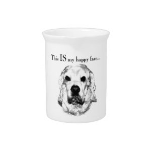 Cocker Spaniel Happy Face Pitcher