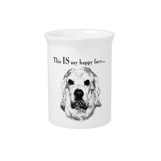 Cocker Spaniel Happy Face Pitcher (Front)